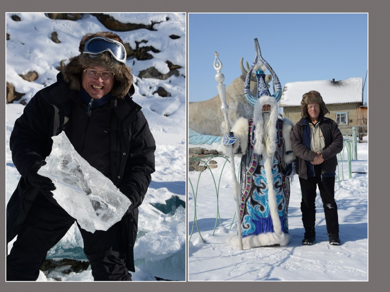 Yakoutia (Russia) : cutting ice at an Even camp & "Tchiiskhan" ("Father Frost") at Oymyakon (coldest inhabited place on Earth) (2014)